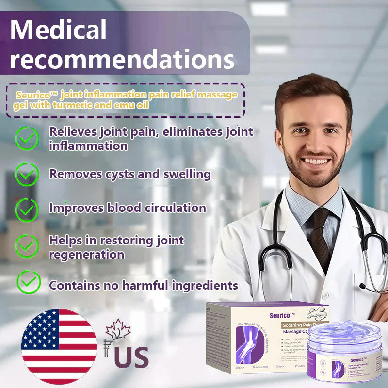 🍀💪OFFICIAL SALE: Seurico™ Pain Relieving Massage Gel with Turmeric and Emu Oil for relief from artritidy👨⚕️ Approved by the American Osteopathic Association (IOA)💥