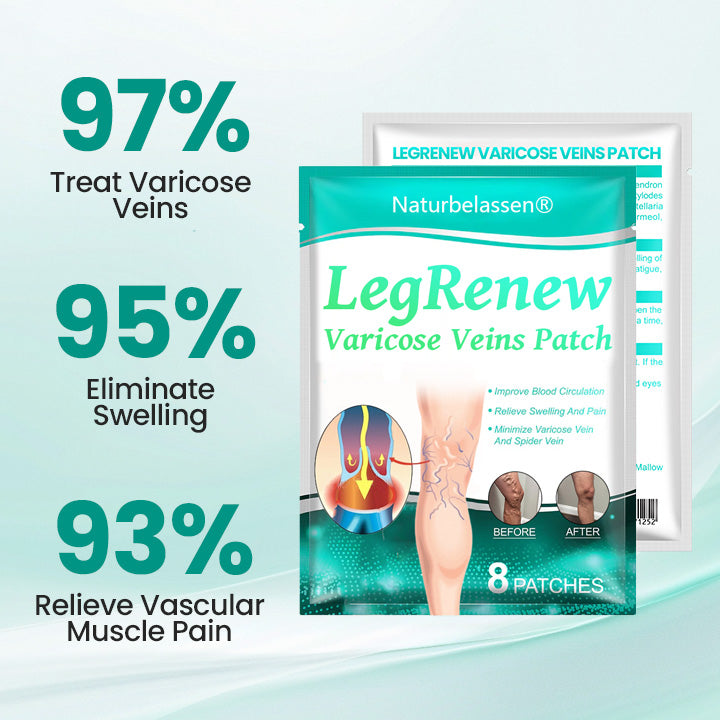 Naturbelassen® Leg Renew Patch (For Varicose Veins, Spider Veins, Swelling & Leg Fatigue)