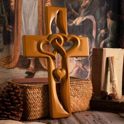 ❤️Interwoven Hearts Cross ✝️