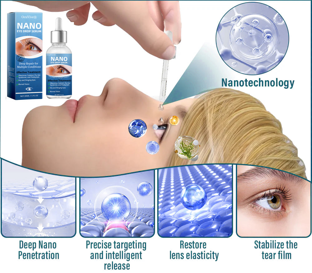 OcuVive® Nano Eye Drops Serum 👩⚕️ Ophthal mologists Recommended (Suitable for presbyopia, dry eye syndrome, glaucoma, cataracts and diabetic retinopathy)