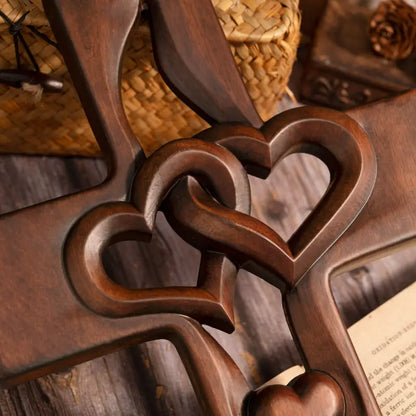 ❤️Interwoven Hearts Cross ✝️