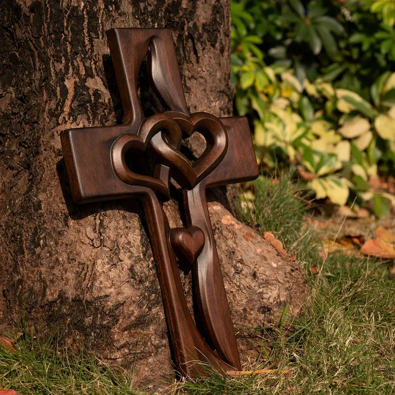 ❤️Interwoven Hearts Cross ✝️