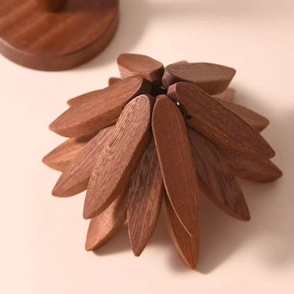 🌿 Elegant Walnut Tree Hot Dish Stand 🌟