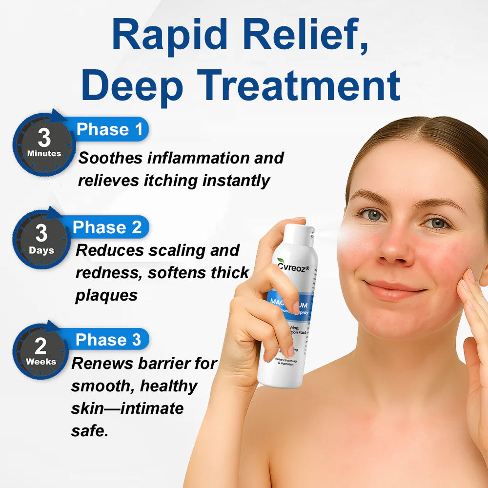 ✅  Official Store: Cvreoz® Magnesium Herbal Psoriasis Spray ⚕️