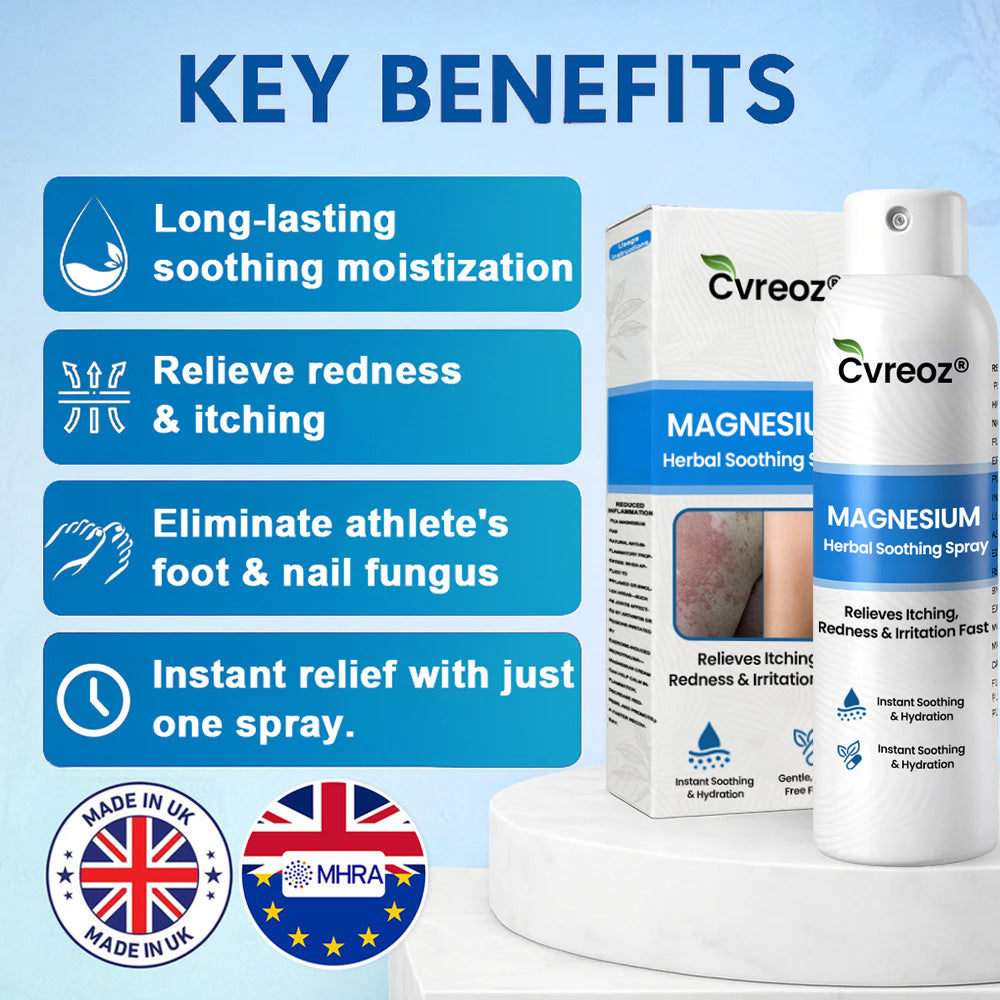 ✅  Official Store: Cvreoz® Magnesium Herbal Psoriasis Spray ⚕️