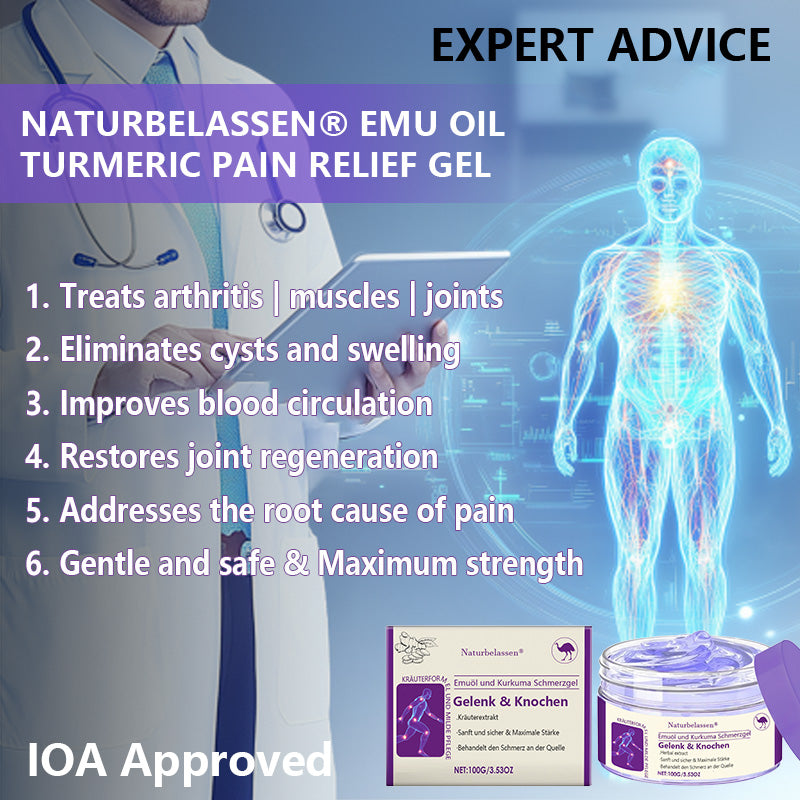 🍀Naturbelassen® Emu Oil And Turmeric Pain Gel👨‍⚕️  FDA Approved 💥