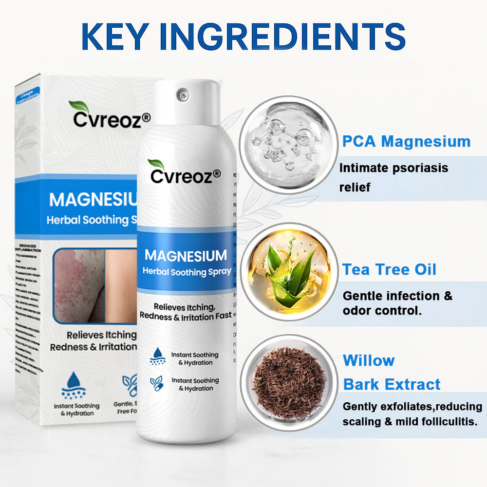 ✅  Official Store: Cvreoz® Magnesium Herbal Psoriasis Spray ⚕️